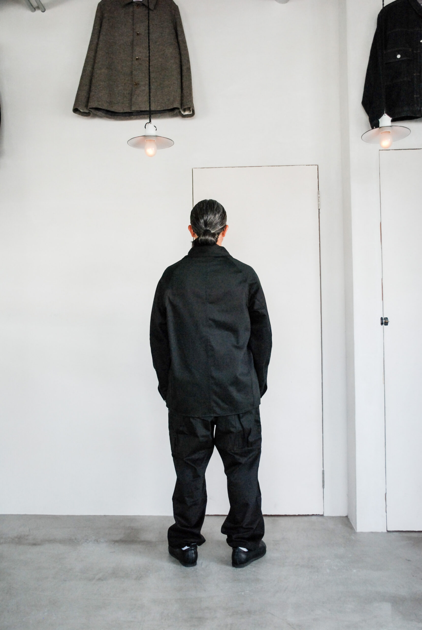 SASSAFRAS 2022 F/W 新作ジャケット Pruner Coat Military Satin